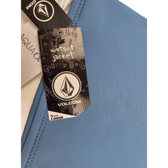 Volcom Big Boy’s Wetsuit Jacket Long Sleeve Blue Size 14 NWT Surf Swim - Picture 5 of 7